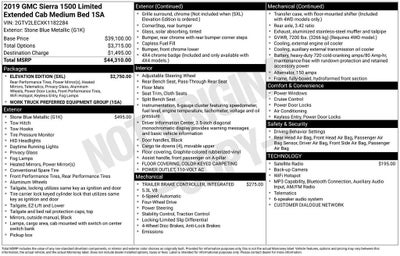 2019 GMC Sierra 1500 Limited Base