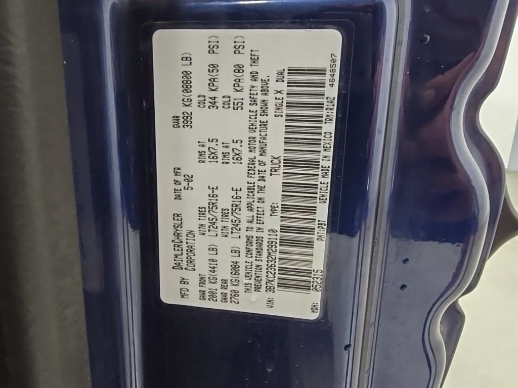2002 Dodge Ram 2500 Base
