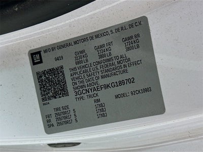 2019 Chevrolet Silverado 1500 Work Truck