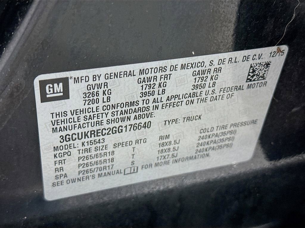 2016 Chevrolet Silverado 1500 LT