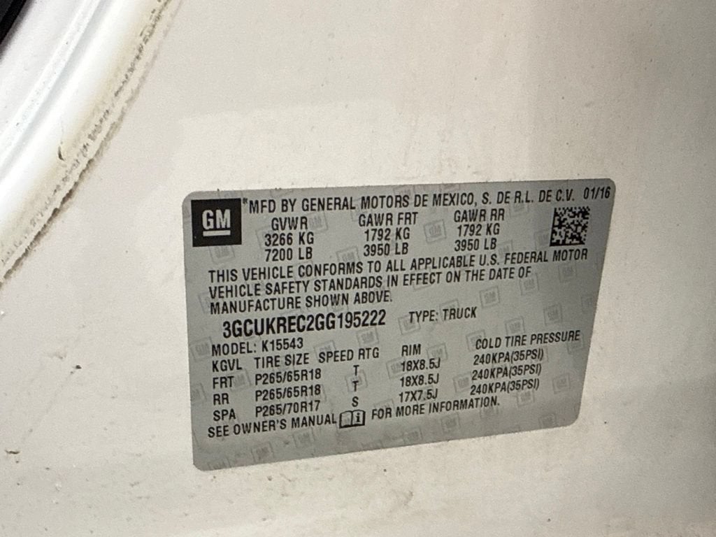 2016 Chevrolet Silverado 1500 LT