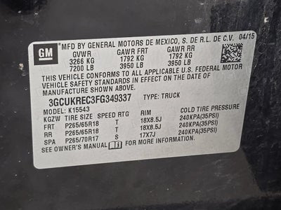 2015 Chevrolet Silverado 1500 LT