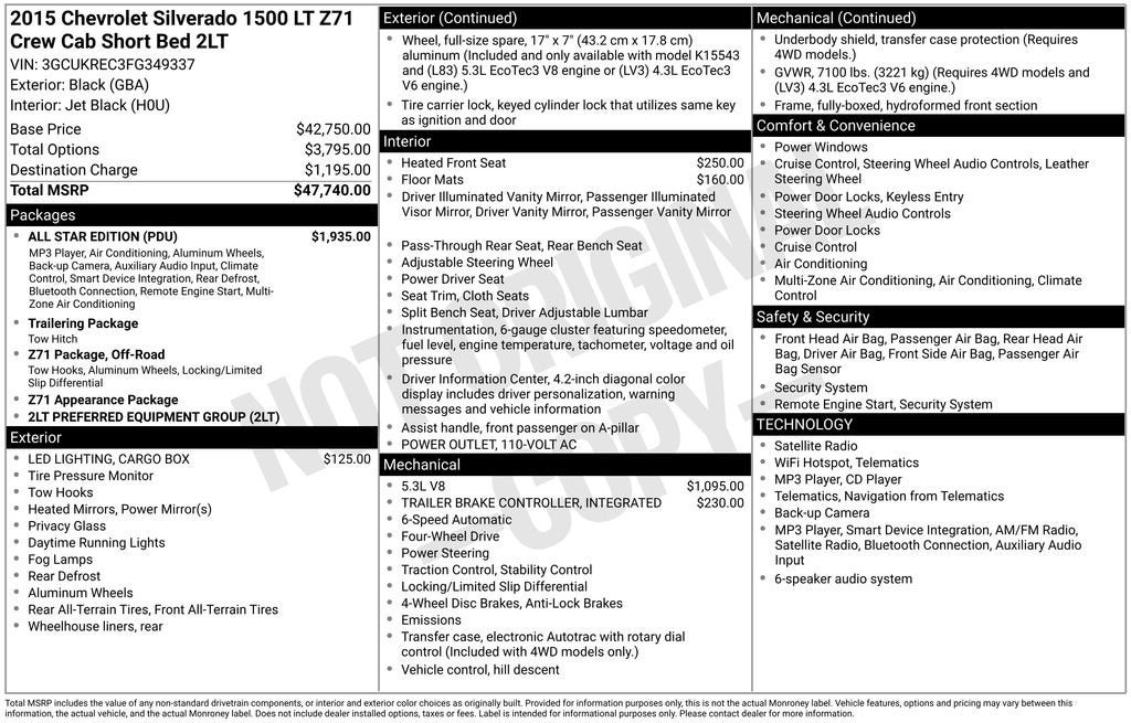 2015 Chevrolet Silverado 1500 LT