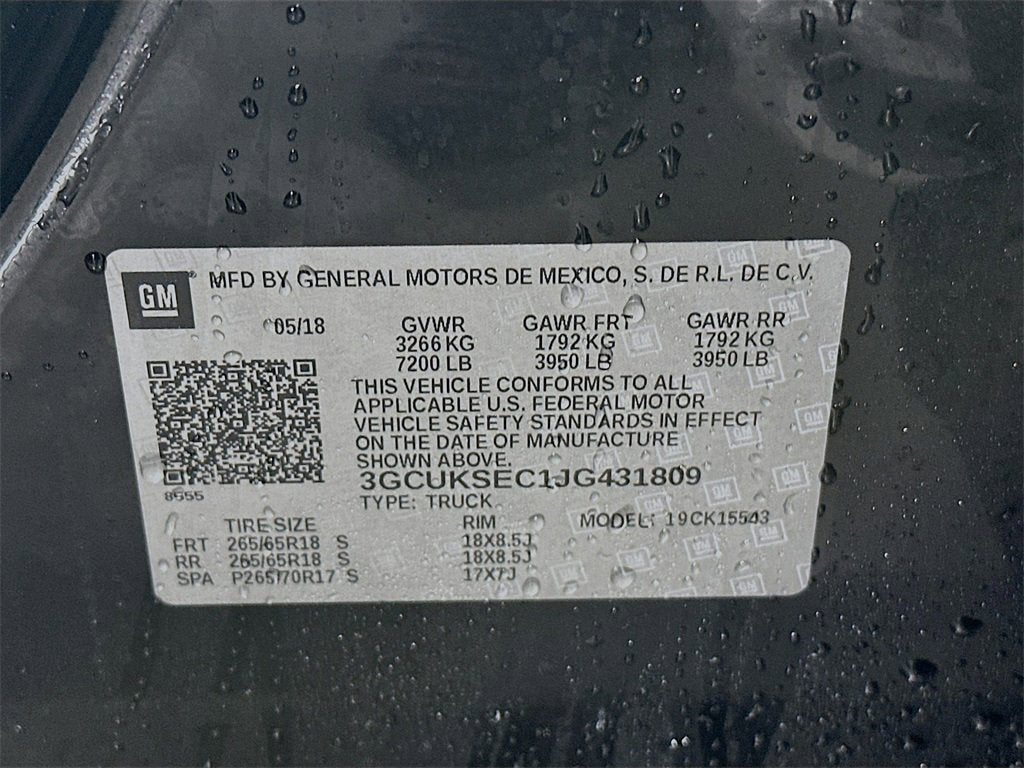 2018 Chevrolet Silverado 1500 LTZ