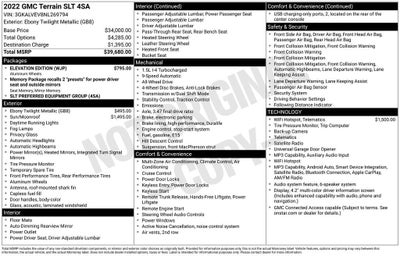 2022 GMC Terrain SLT