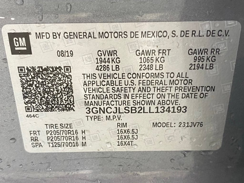 2020 Chevrolet Trax LT