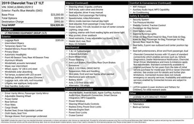 2019 Chevrolet Trax LT