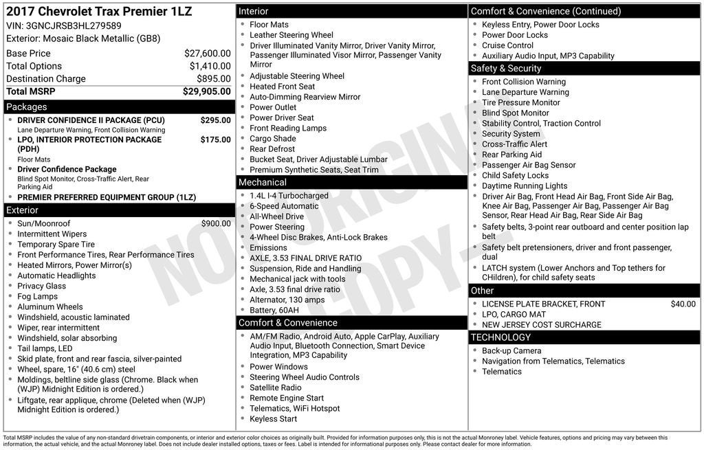 2017 Chevrolet Trax Premier