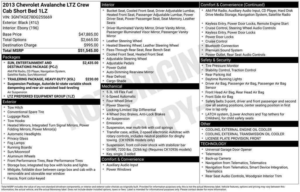 2013 Chevrolet Avalanche LTZ