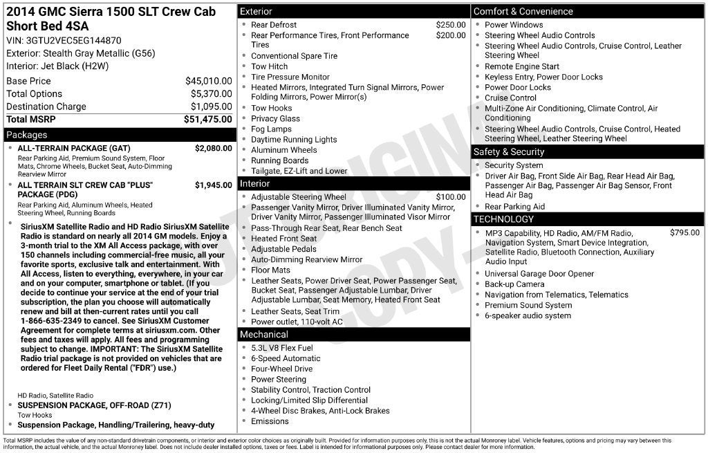 2014 GMC Sierra 1500 SLT