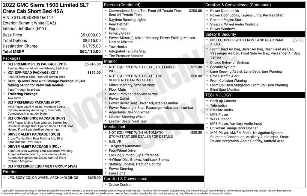 2022 GMC Sierra 1500 Limited SLT
