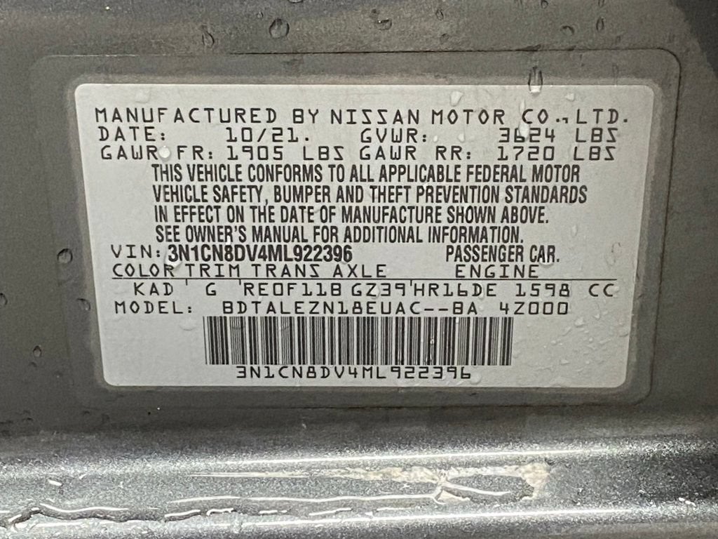 2021 Nissan Versa S Xtronic CVT