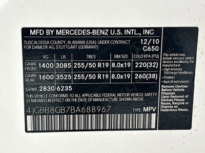 2011 Mercedes-Benz M-Class ML 350