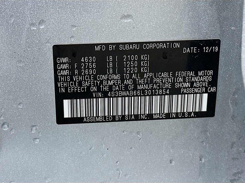 2020 Subaru Legacy Base