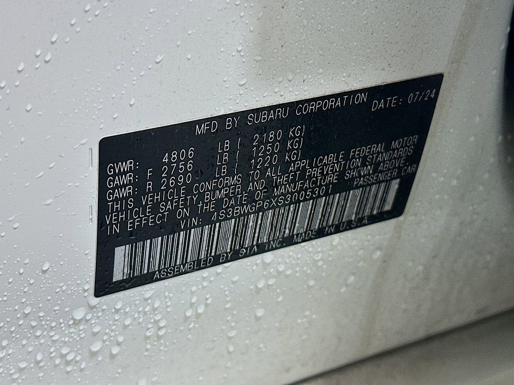 2025 Subaru Legacy Touring XT