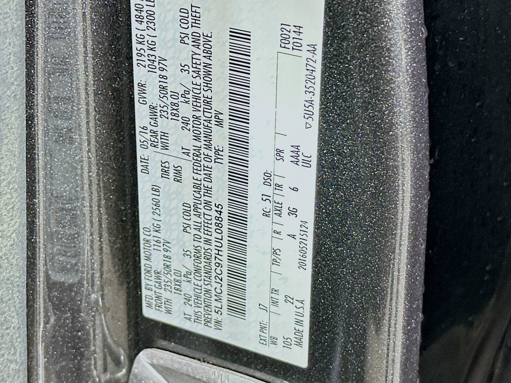 2017 Lincoln MKC Select