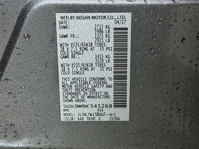 2017 INFINITI QX60 Base