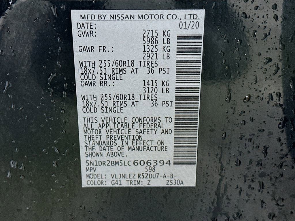 2020 Nissan Pathfinder SV