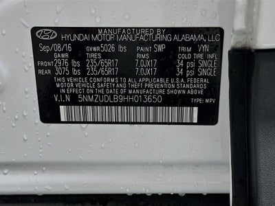 2017 Hyundai Santa Fe Sport 2.4L