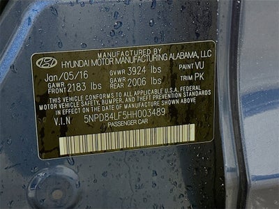 2017 Hyundai Elantra SE