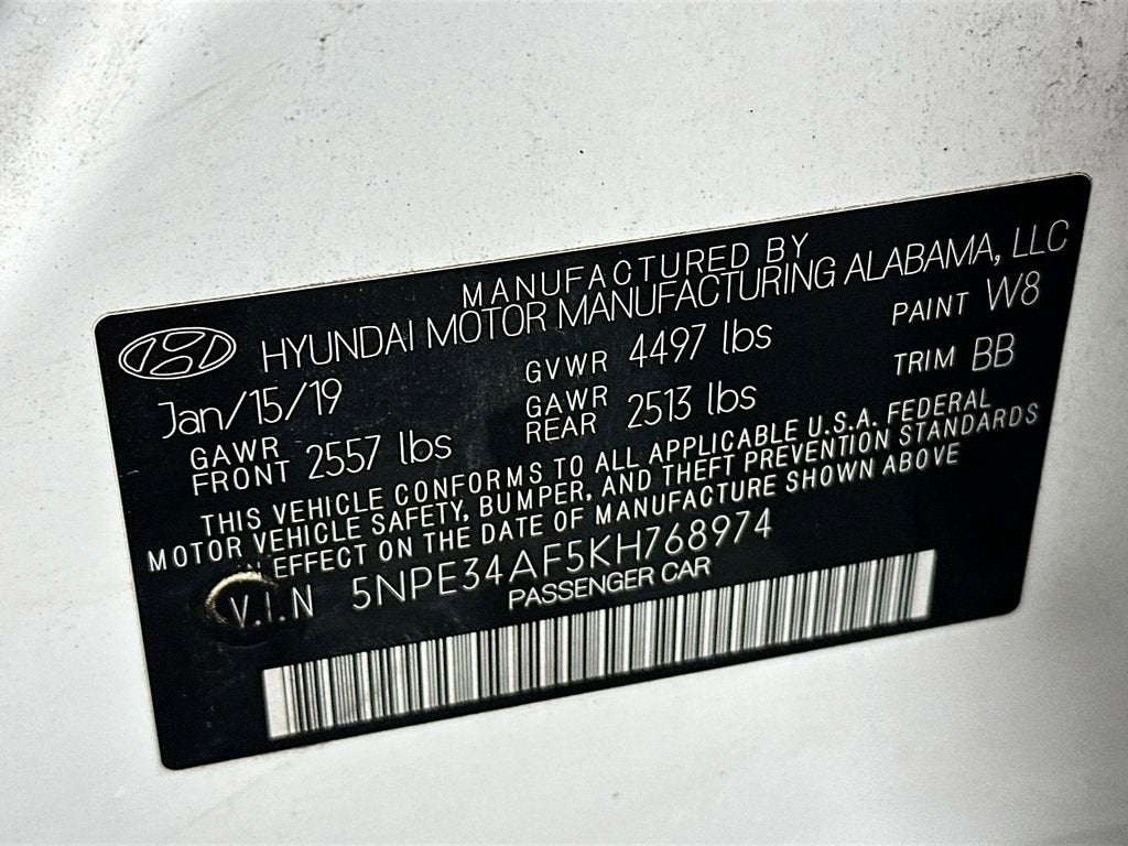 2019 Hyundai Sonata SEL