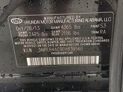 2014 Hyundai Sonata GLS