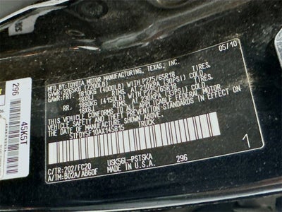 2010 Toyota Tundra 4WD Truck Base