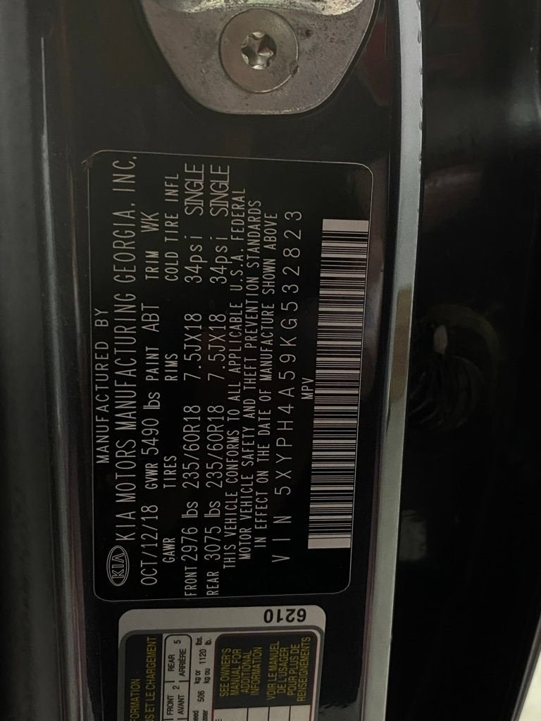 2019 Kia Sorento 3.3L EX