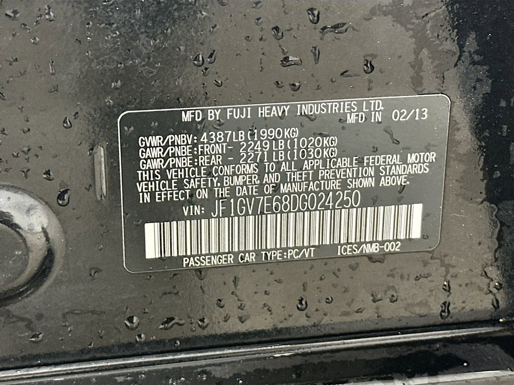 2013 Subaru Impreza Sedan WRX WRX