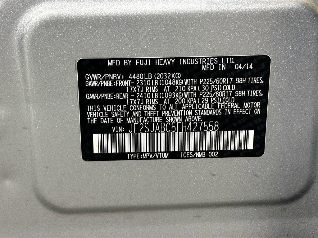 2015 Subaru Forester 2.5i