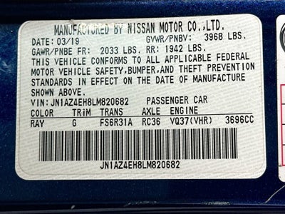 2020 Nissan 370Z Coupe Sport