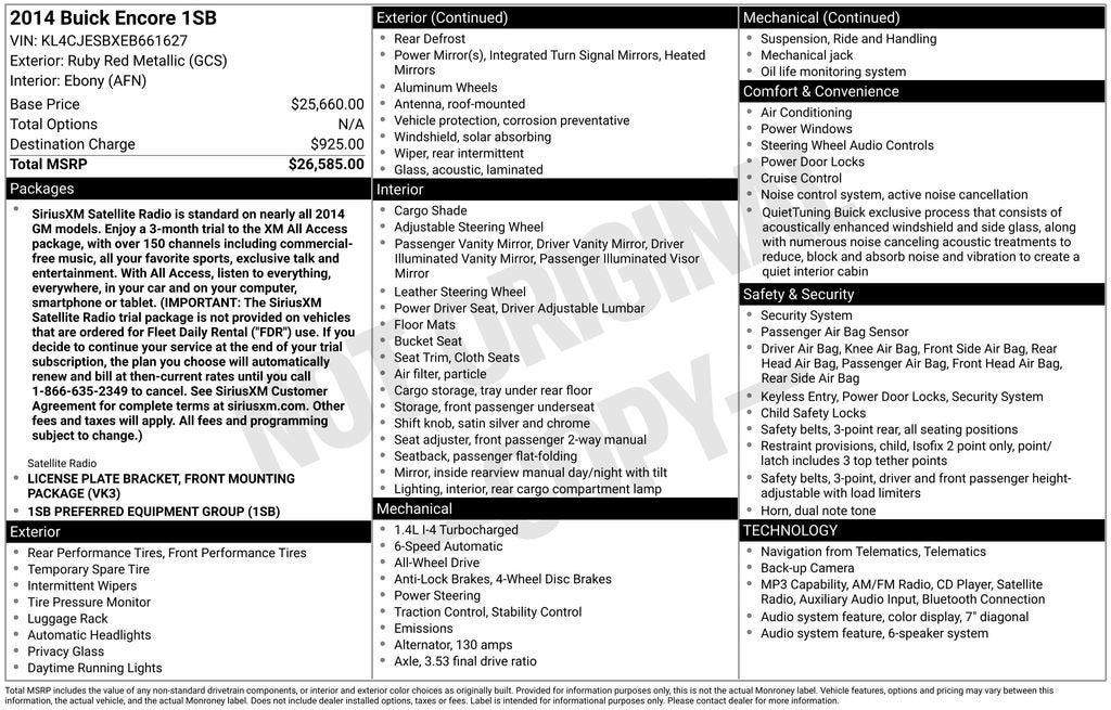 2014 Buick Encore Base