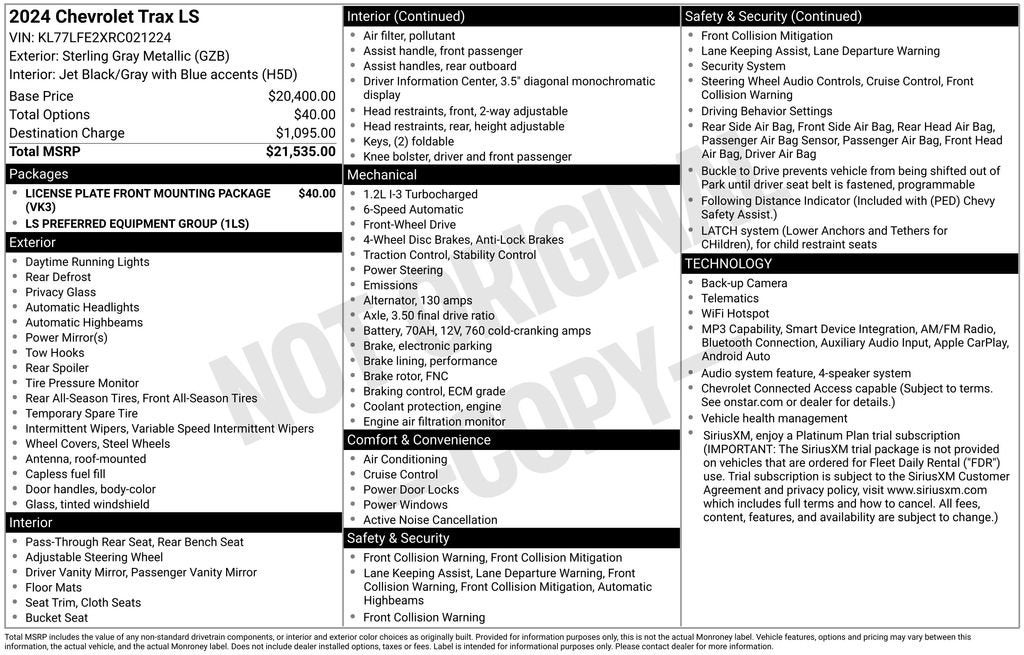 2024 Chevrolet Trax LS