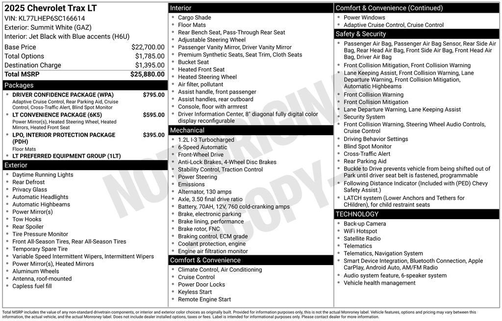 2025 Chevrolet Trax LT