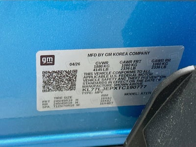 2026 Chevrolet Trax 2RS