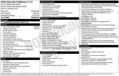 2026 Chevrolet Trailblazer LT
