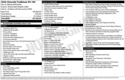 2026 Chevrolet Trailblazer RS