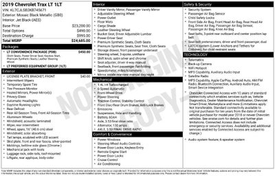 2019 Chevrolet Trax LT