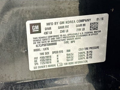 2016 Chevrolet Trax LT