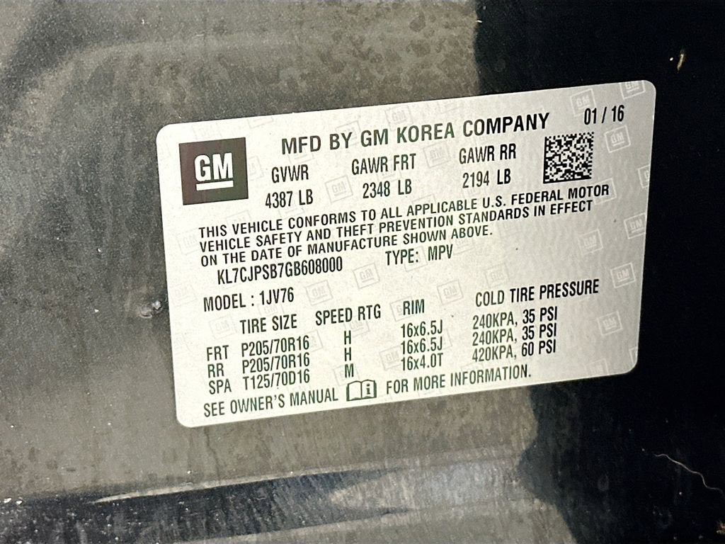 2016 Chevrolet Trax LT