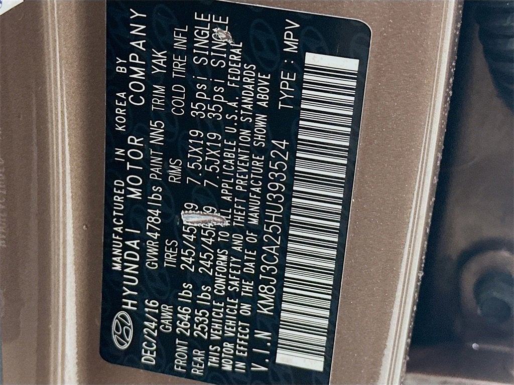 2017 Hyundai Tucson Sport