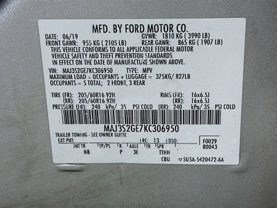 2019 Ford EcoSport SE