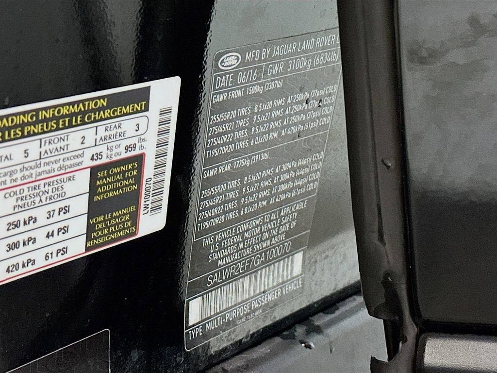 2016 Land Rover Range Rover Sport V8 Dynamic