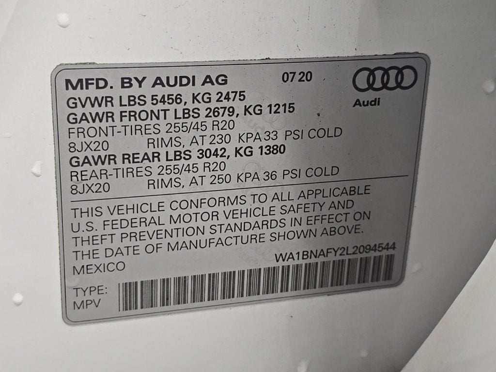 2020 Audi Q5 Premium Plus