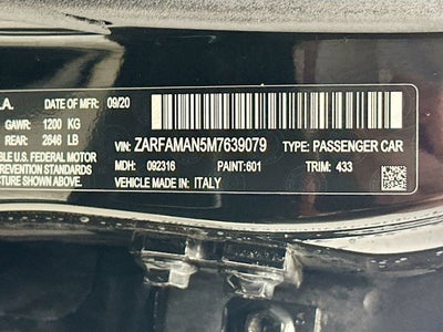 2021 Alfa Romeo Giulia Base