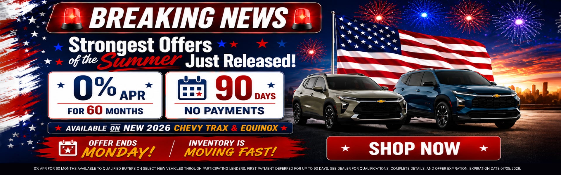 0% APR For 60 Months 90 Days No Payments