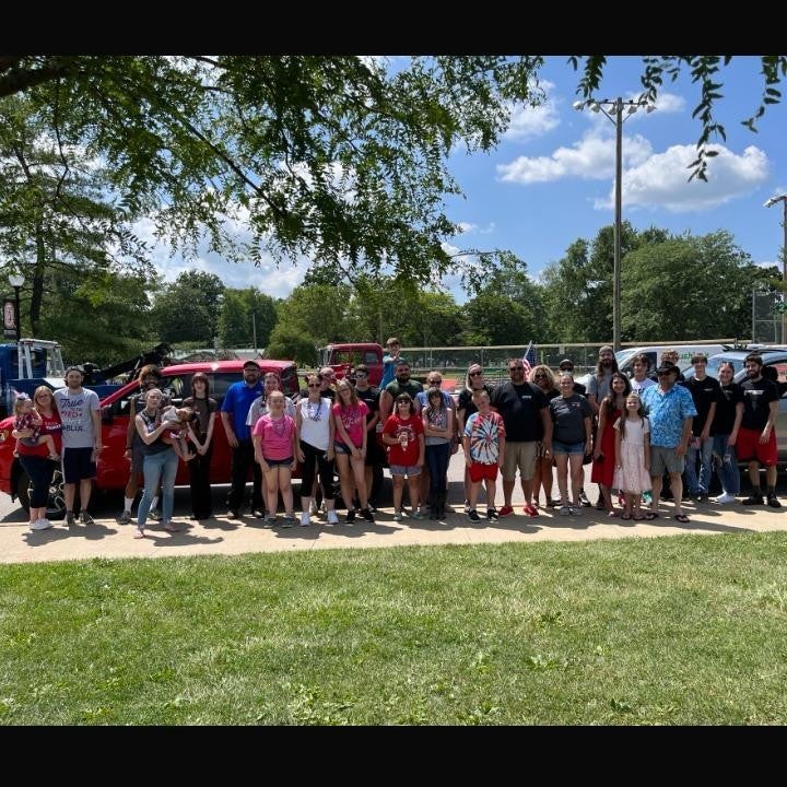 Group striking a pose for the camera