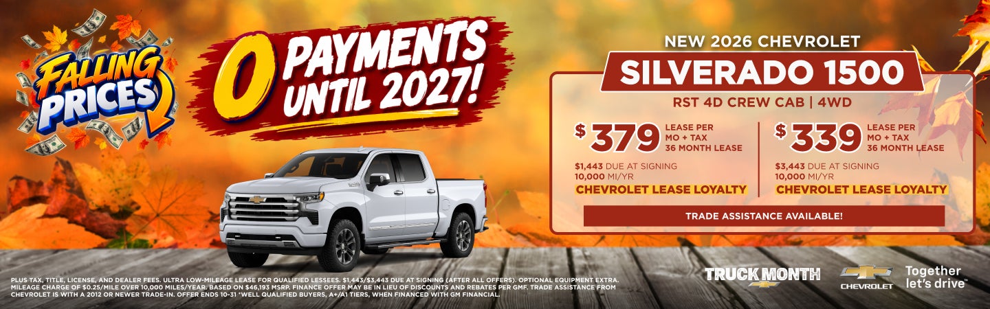 New 2026 Chevrolet Silverado 1500 RST 4D Crew Cab 4WD