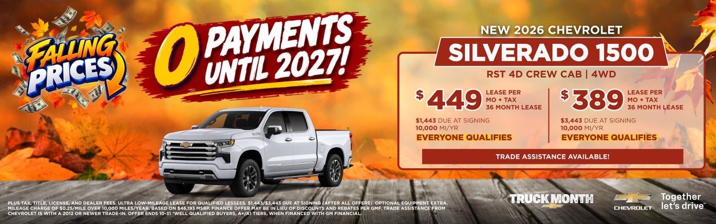 New 2026 Chevrolet Silverado 1500 RST 4D Crew Cab 4WD
