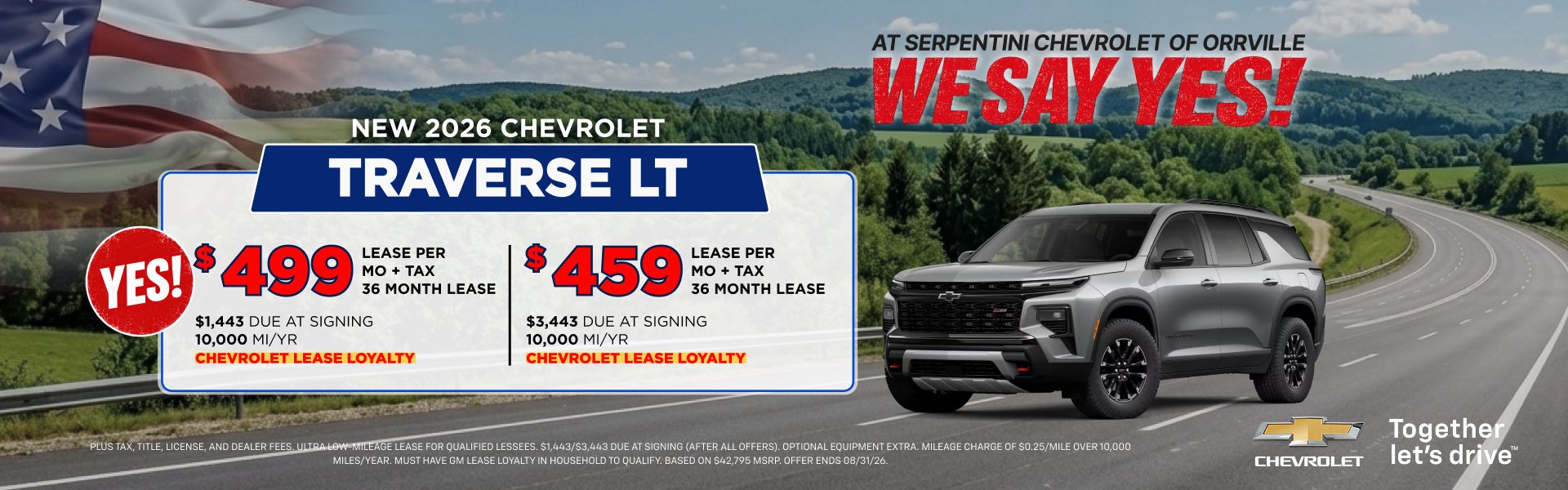 2026 CHEVROLET TRAVERSE LT